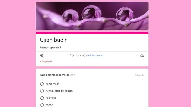 Viral di TikTok, Begini Cara Main Link Ujian Bucin Docs Google