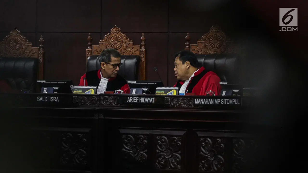Pembukaan Sidang Putusan MK