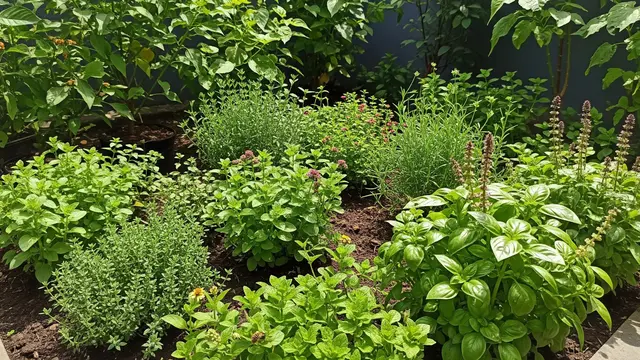 Kebun Buah Mini dengan Tanaman Herbal