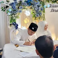 Kabar mengejutkan datang dari Larissa Chou yang menggelar akad nikah dengan Ikram Rosadi pada Minggu (3/9/2023). Resepsi dihelat menyusul akad. (Foto: Dok. Instagram @yoga_mahesaa)