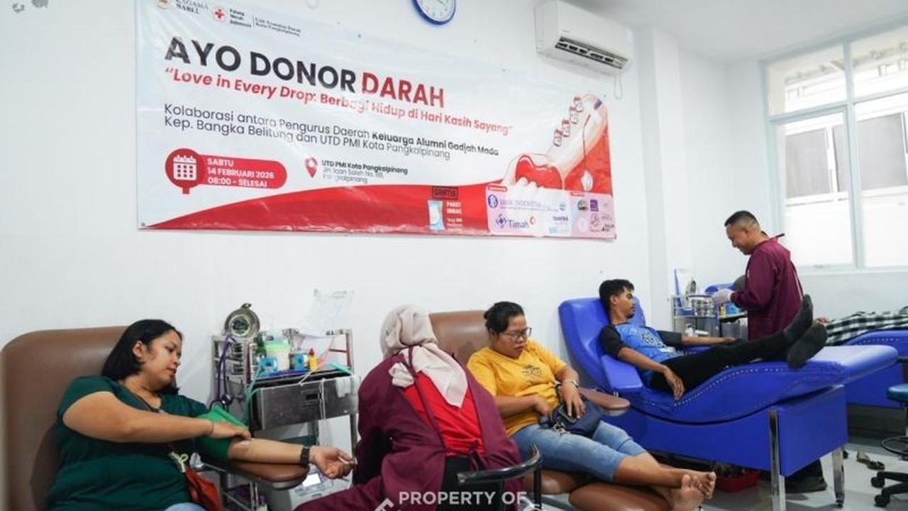 PT Timah dan Kagama Babel Gelar Donor Darah Ramadhan, Jamin Stok Darah Jelang Idul Fitri