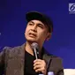 Konten Kreator Raditya Dika menjadi pembicara selama XYZ DAY 2018 di Jakarta, Rabu (25/4). Acara ini bertujuan memberikan insight yang lebih mendalam tentang generasi X, Y, dan Z dari para ahli di bidangnya. (Liputan6.com/Herman Zakharia)