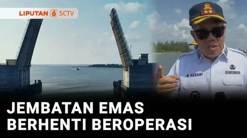 VIDEO: Telan Anggaran Rp435 Miliar, Jembatan Emas di Bangka Belitung Berhenti Beroperasi
