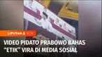 Video pidato Prabowo Subianto saat acara internal Rakornas Gerindra bocor dan viral di media sosial. Prabowo diduga membahas pernyataan Anies Baswedan yang menyinggung putusan MK saat debat kemarin.