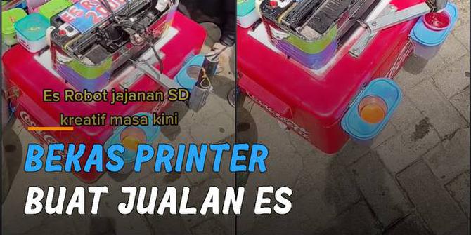VIDEO: Printer Bisa Keluar Minuman, Ini Dia Jajanan Jadul Unik Es Robot
