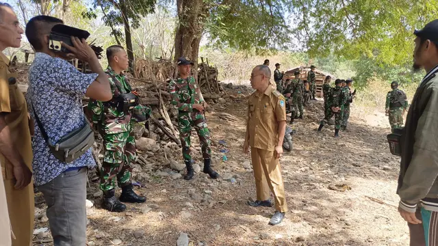 Aparat TNI-Polri siaga di lokasi penembakan warga NTT di wilayah perbatasan RI-Timor Leste
