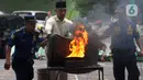 Kegiatan SMAB (Sekolah Madrasah Aman Bencana) yang diadakan BPBD dan Dinas Pemadam Kebakaran DKI Jakarta untuk meningkatkan kesiapsiagaan menghadapi kemungkinan terjadinya bencana di lingkungan sekolah. (merdeka.com/Imam Buhori)