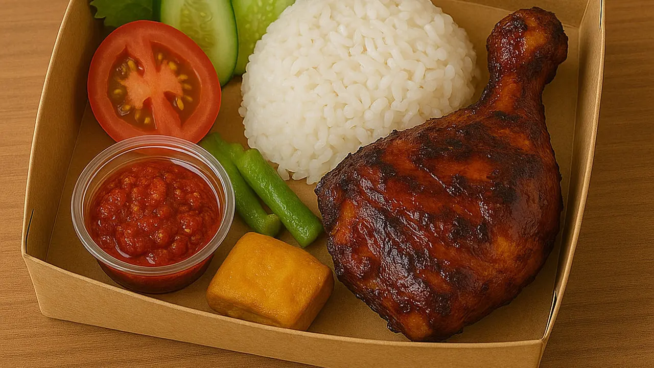 nasi kotak ayam bakar