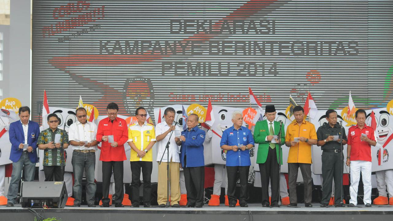 [FOTO] Tokoh Parpol Kompak Kampanye Berintegritas