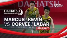 Berita Video, Hasil Pertandingan Indonesia Masters 2021 antara Kevin Sanjaya / Marcus Gideon Vs Prancis, Lucas Corvee / Ronan Labar pada Kamis (18/11/2021)