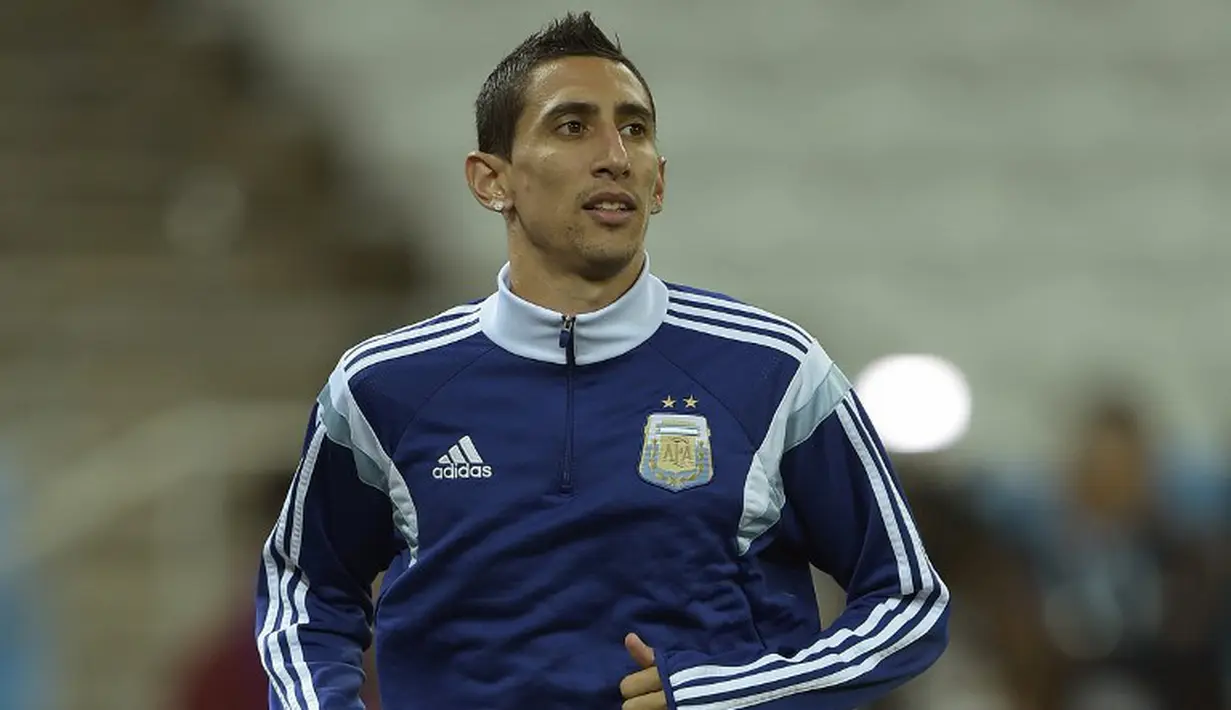 MU memboyong Angel Di Maria dari Real Madrid dengan nilai transfer sebesarl  59,7 juta Pounds (Rp1,15 triliun)(AFP Photo)