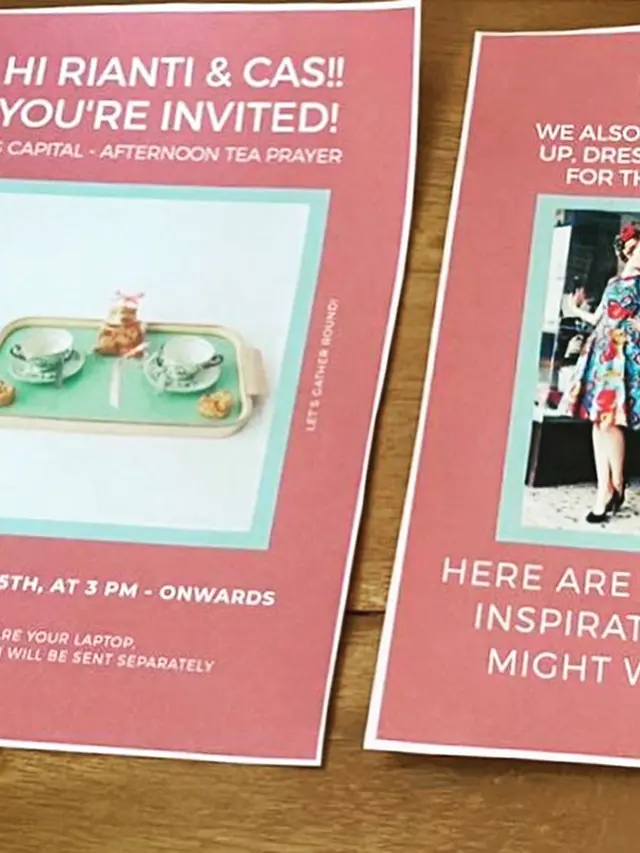 6 Momen Virtual Baby Shower Rianti Cartwright dengan Tema Tea Party
