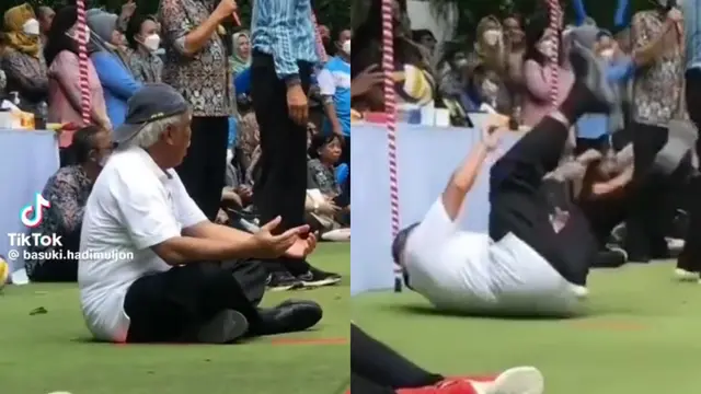 Menteri Basuki Viral Nonton Voli