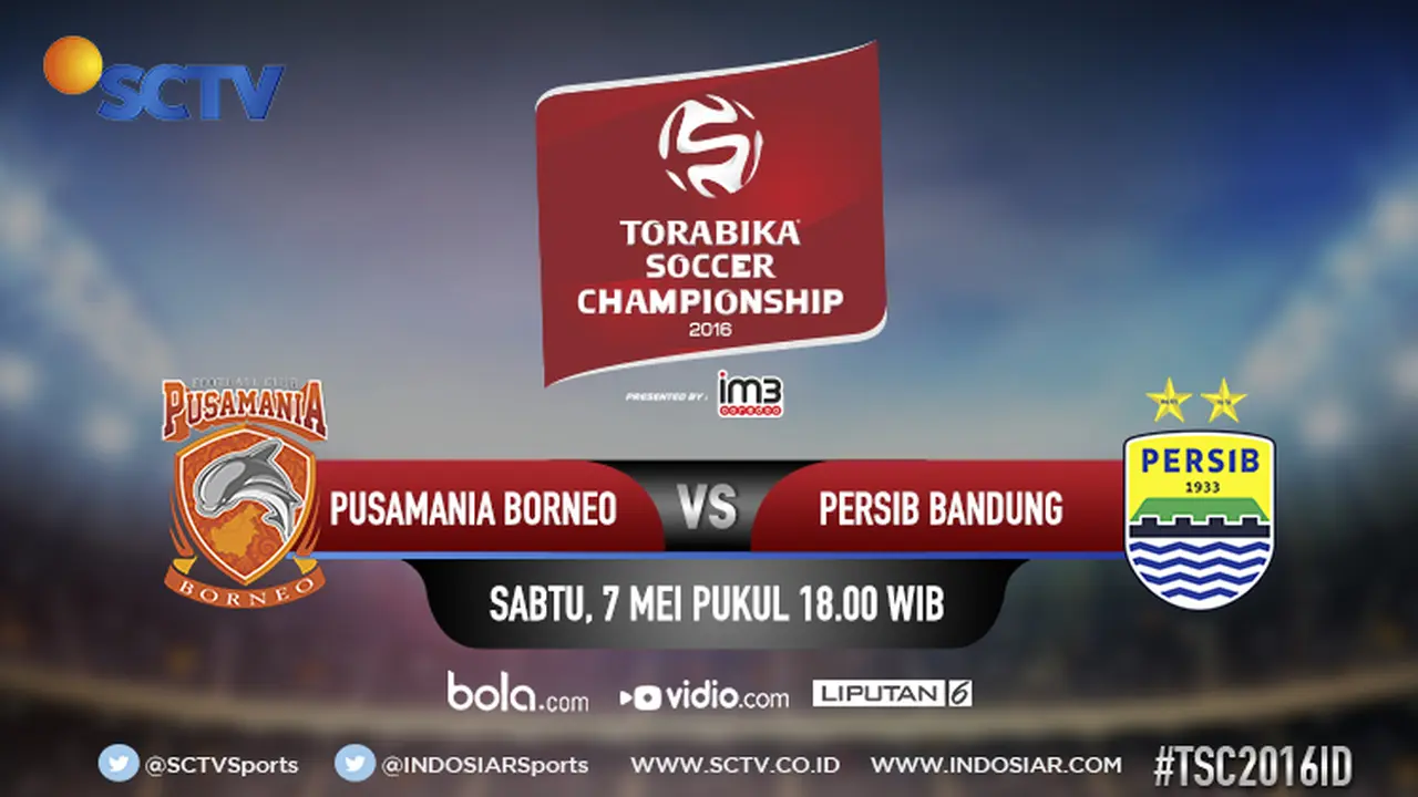 Saksikan Live Streaming Pusamania Borneo Vs Persib di Bola.com