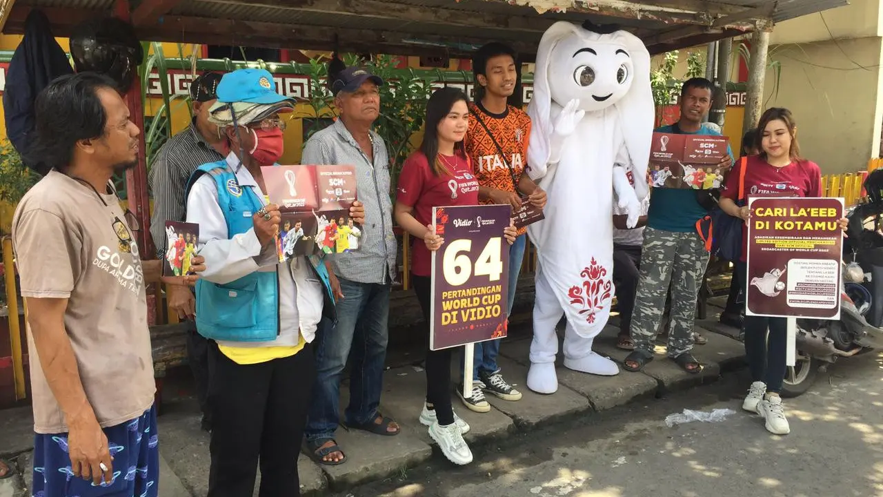 Maskot Piala Dunia La'eeb Hadir di Banjarmasin