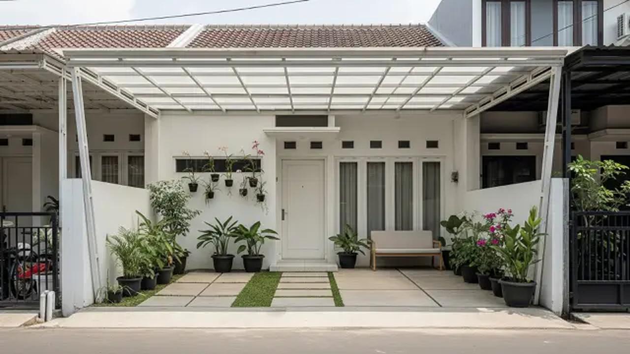 Konsep Carport Multi-Fungsi: Solusi Garasi Hemat Biaya/Desain Rumah Budget di Bawah Rp 200 Juta Ada Garasi (Sumber: gemini.com)