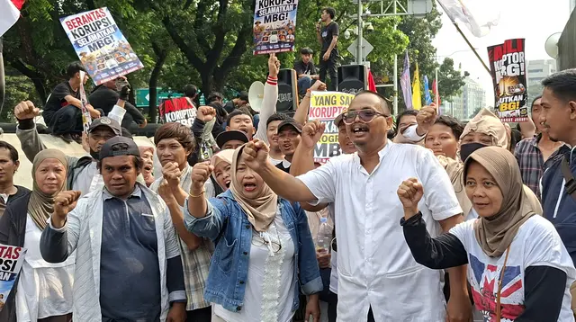 Aliansi Masyarakat Jakarta Gelar Aksi di Patung Kuda, Dukung MBG Dilanjutkan