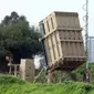 Baterai sistem pertahanan antiroket Iron Dome yang ditempatkan di dekat Tel Aviv, Israel. (Xinhua/JINI/Gideon Markowicz)
