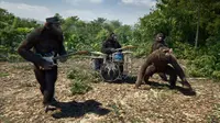 Simpanse animasi dalam video musik terbaru Coldplay. (dok. Warner Music)