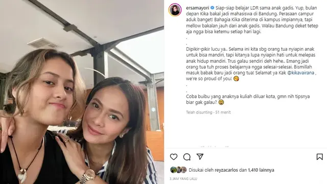 Ersa Mayori (Foto: Instagram/@ersamayori)