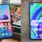 Redmi Note 10 (kiri) dan Reno4 F (kanan). (Liputan6.com/ Agustin Setyo W).