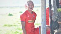 Striker Arema FC, Kushedya Hari Yudo, Arema FC. (Bola.com/Iwan Setiawan)