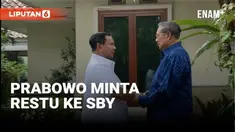 Calon Presiden Prabowo menemui Susilo Bambang Yudhoyono di kediamannya di Cikeas Bogor Rabu (25/10) pagi. Ia meminta restu SBY sebelum resmi mendaftarkan diri ke KPU di Pilpres 2024.
