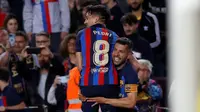 Barcelona mengalahkan Osasuna dengan skor tipis 1-0 di Spotify Camp Nou, Rabu (3/5/2023) WIB. (AP/Joan Monfort)