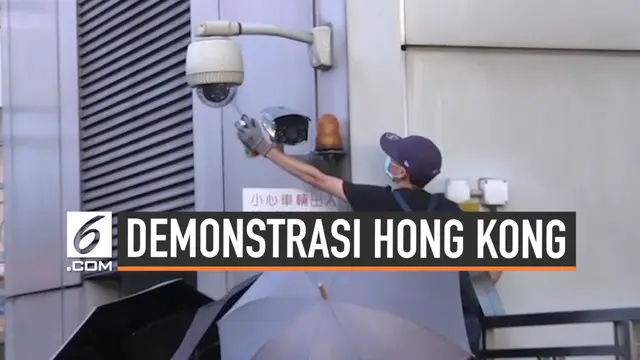 VIDEO: Kantor Perwakilan China di Hong Kong Dilempari Telur