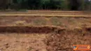 Citizen6, Purworejo: Ketiadaan saluran irigasi di Desa Grantung Bayan, Purworejo berdampak gersangnya tanah,sawah, dan membuat bangunan penduduk retak. (Pengirim: Srikandi)