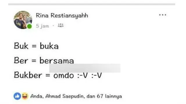 Warganet zaman now mengolah terjemahan kata semau mereka dan membuat kita mengernyitkan kening.