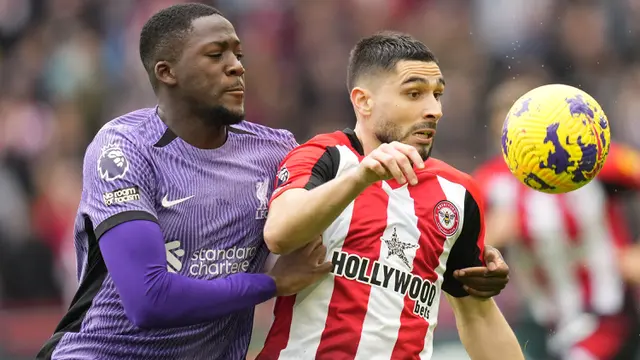 Brentford vs Liverpool: Laga Pekan ke-25 Premier League 2023/2024