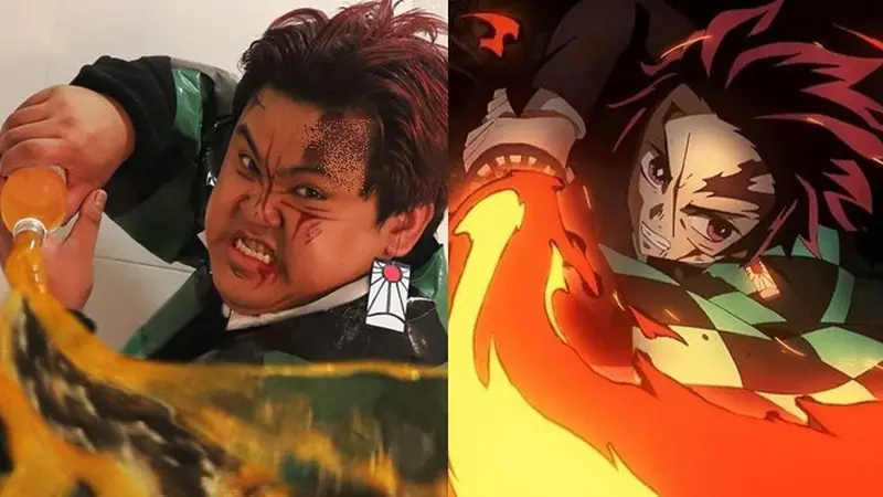 6 Cosplay Low Budget Jadi Tanjiro Kamado Demon Slayer Ini Kocak