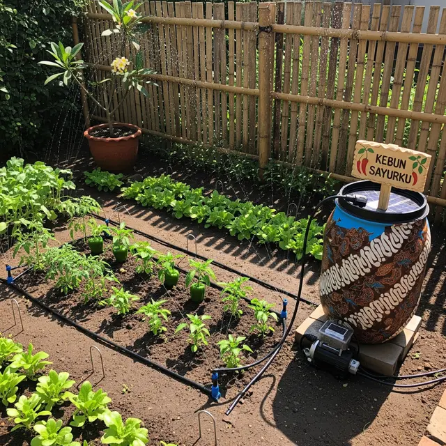 Cara Bikin Sprinkler Mini untuk Kebun Sayur