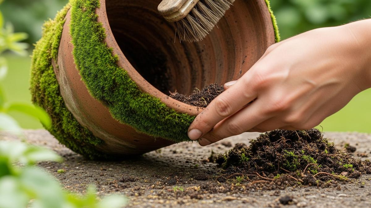 7 Cara Membersihkan Lumut di Pot Tanah Liat Tanpa Merusak Tekstur