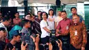 Sebelum menggelar aksinya, keempat personel Slank ini disambut oleh para petinggi KPK. (Dezmond Manullang/Bintang.com)