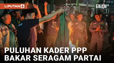 Kesal Diabaikan Plt Ketua Umum, Puluhan Kader PPP Asal Tasikmalaya Bakar Seragam Partai