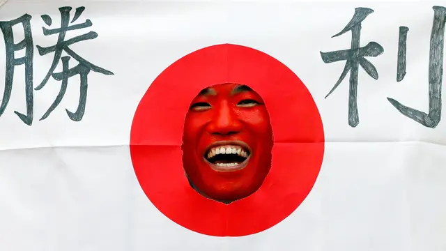 Lucunya Atribut Suporter Jepang di Piala Dunia 2018