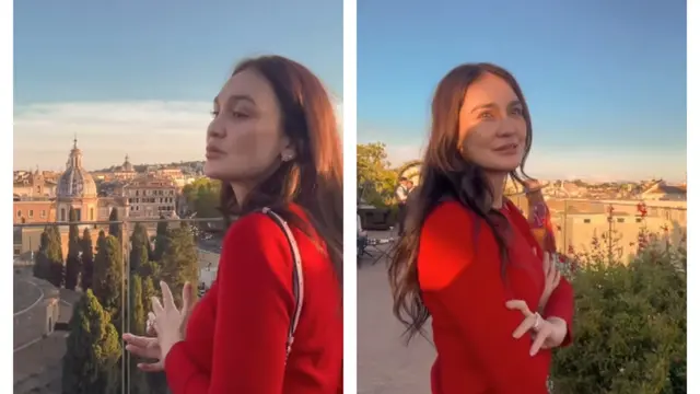 Potret Luna Maya saat ke Roma Setelah Menikah/Instagram @lunamaya