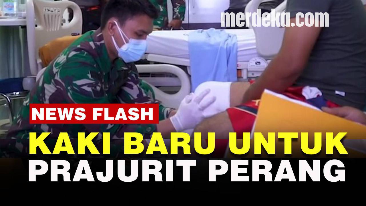 VIDEO: Kasad Andhika Beri Kejutan Kaki Palsu Baru ke Prajurit TNI AD Korban Konflik