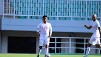 Pemain Persikabo 1973, Munadi, saat berlatih jelang keikutsertaan di Turnamen Pramusim 2022 dan BRI Liga 1 2022/2023. (Bola.com/Nandang Permana)