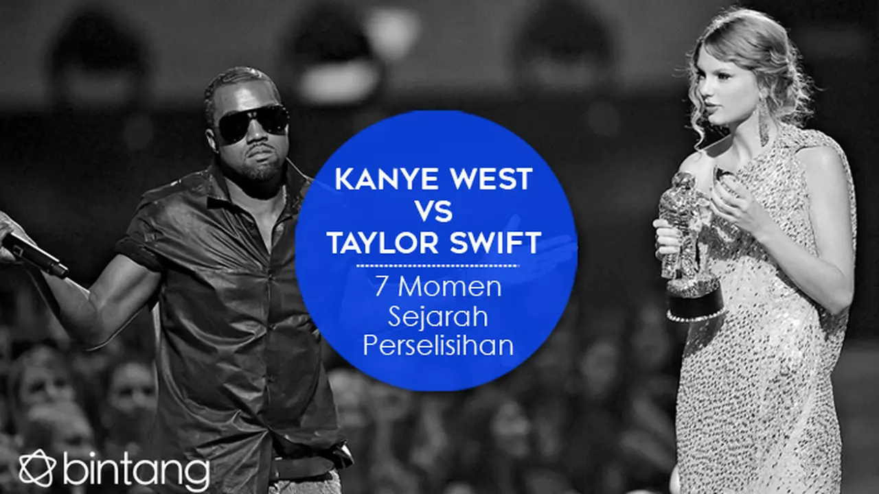 [Bintang] Kanye West vs Taylor Swift: 7 Momen Sejarah Perselisihan HL