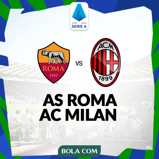 Liga Italia - AS Roma Vs AC Milan