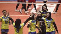 Tim putri TNI AU&nbsp;menang atas Kharisma Premium Bandung 3-0 (26-24, 25-23, 25-15) pada laga perdana&nbsp;Pul EE babak reguler putaran kedua Livoli Divisi Utama 2022 di GOR Sritex Arena, Solo, Selasa (17/10). (foto: PBVSI)