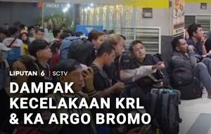Kecelakaan kereta Commuter Line dan Argo Bromo di Stasiun Bekasi Timur, Jawa Barat berdampak luas  perjalanan kereta di sejumlah stasiun. Di Stasiun Pasar Senen, Jakarta Pusat sejumlah kereta alami kemunduran jadwal keberangkatan hingga terjadi penum...