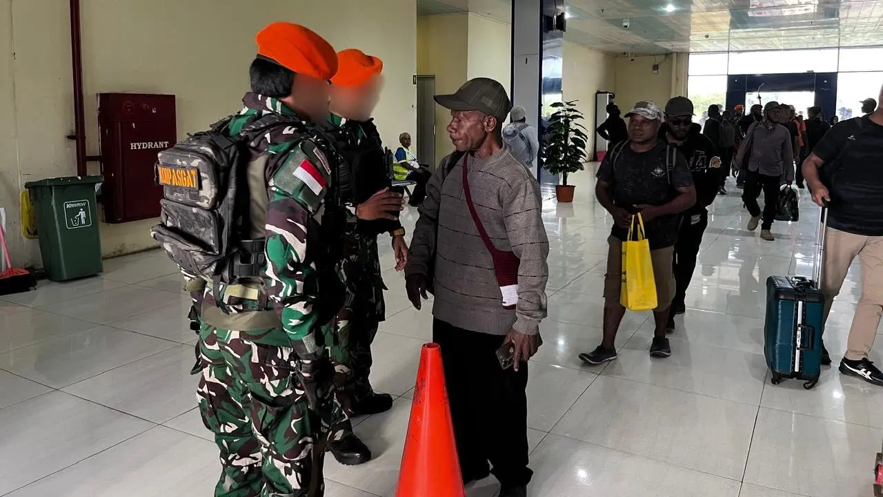 Wadanyon) OPM Kodap 35 Bintang Timur, Abdon Kisamdu ditangkap di bandara