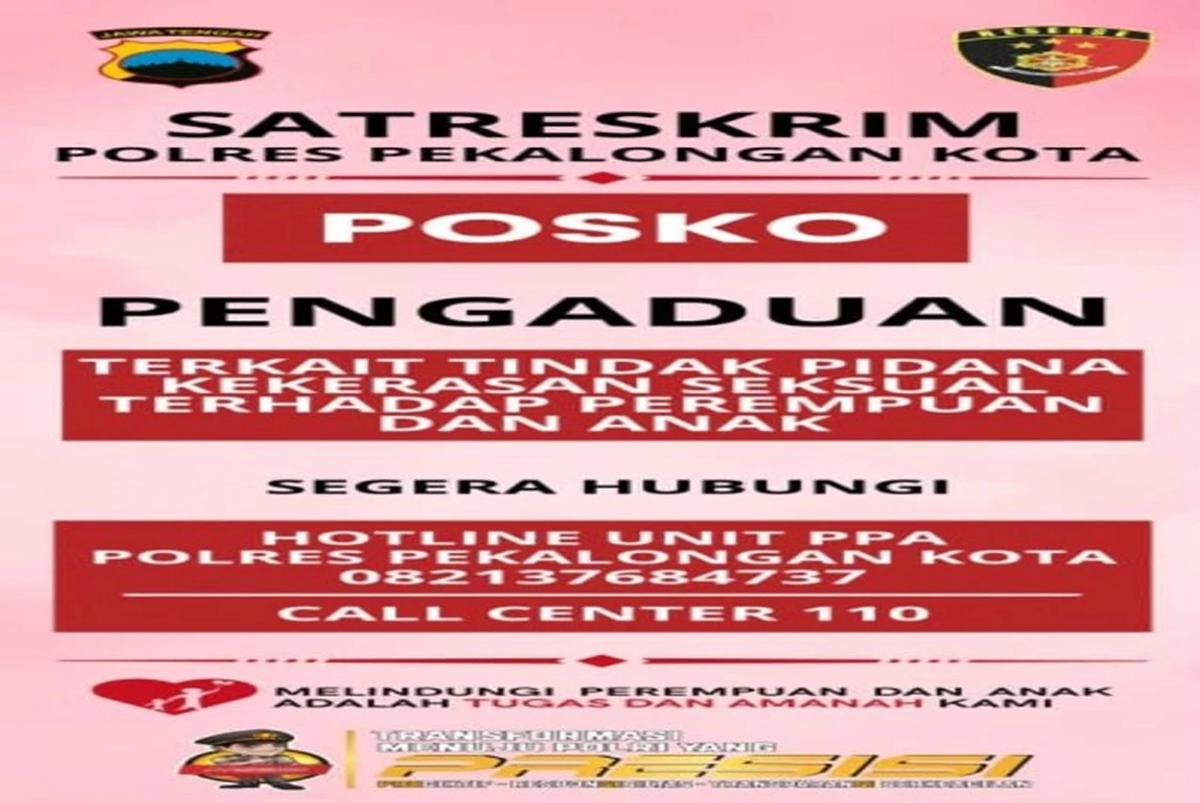 Polresta Pekalongan Buka Posko Pengaduan Santriwati Korban pencabulan