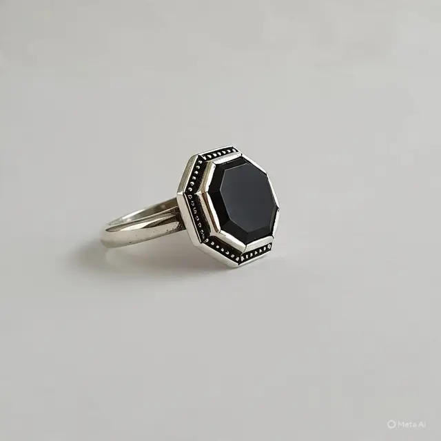 Ilustrasi cincin perak (Created by Meta AI)