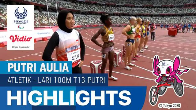 Berita Video, Putri Aulia Gagal Melaju ke Final Lari 100 Meter Putri di Paralimpiade Tokyo 2020