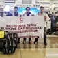 Lembaga Kemanusiaan Bulan Sabit Merah Indonesia (BSMI) memberangkatkan Tim Aju untuk menyalurkan bantuan kemanusiaan bagi korban gempa Turki. (Foto: Istimewa).